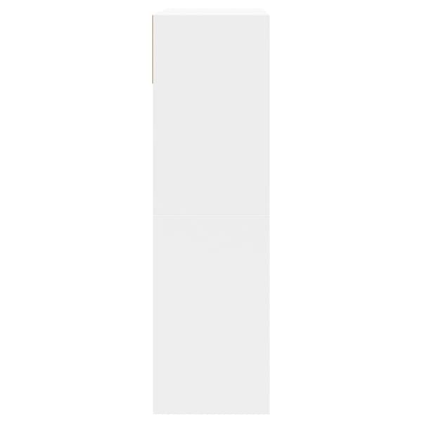 vidaXL Skoskap med 2 vippeskuffer hvit 80x34x116 cm