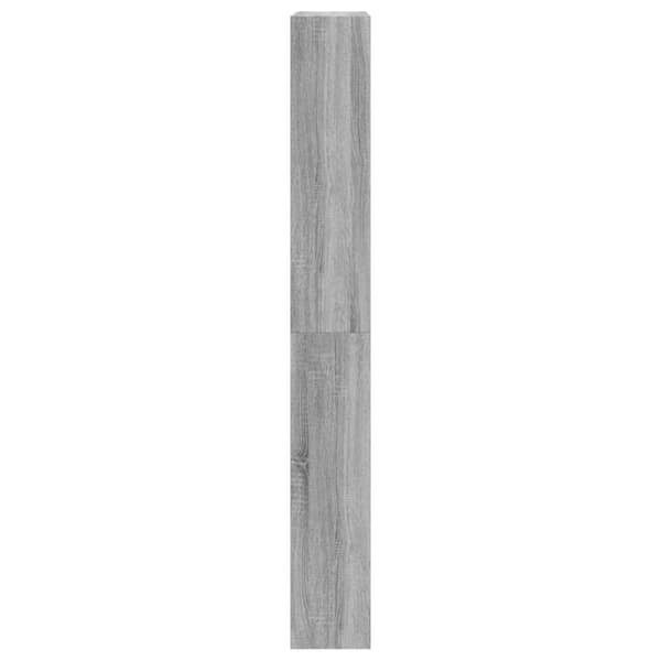 vidaXL Kenkäkaappi 4 kääntölaatikolla harmaa Sonoma 80x21x163,5 cm