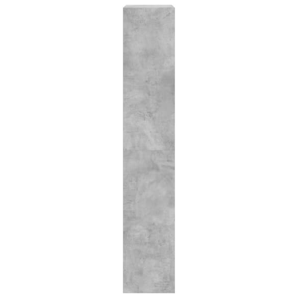 vidaXL Skoskap med 4 vippeskuffer betonggrå 60x34x187,5 cm