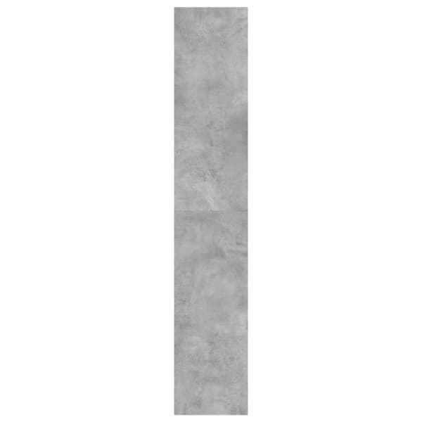 vidaXL Skoskåp med 4 flip-lådor betonggrå 80x34x187,5 cm