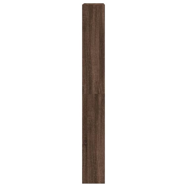 vidaXL Skoskap med 4 vippeskuffer brun eik 80x21x163,5 cm