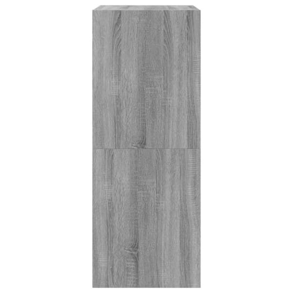 vidaXL skoskab med 2 vippeskuffer 80x42x108 cm grå sonoma-eg