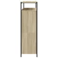 Miniatyrbilde 6 av 11: vidaXL Skoskap med 4 vippeskuffer sonoma eik 100x34x112 cm