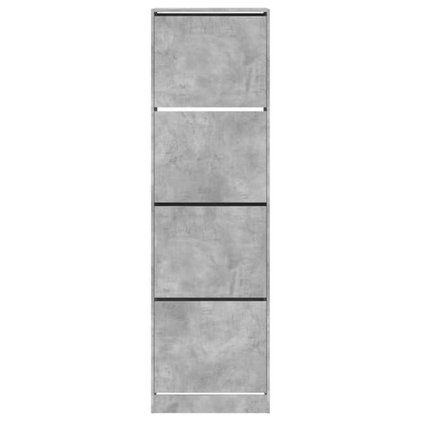 vidaXL skoskab med 4 vippeskuffer 60x42x204 cm betongrå
