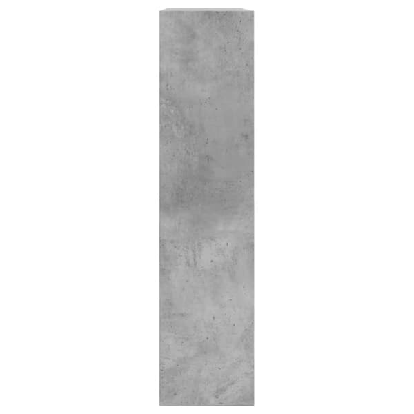 vidaXL Skoskåp betonggrå 80x21x87,5 cm konstruerat trä