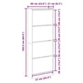 Miniatyrbillede 10 af 11: vidaXL skoreol 60x21x163,5 cm konstrueret træ hvid