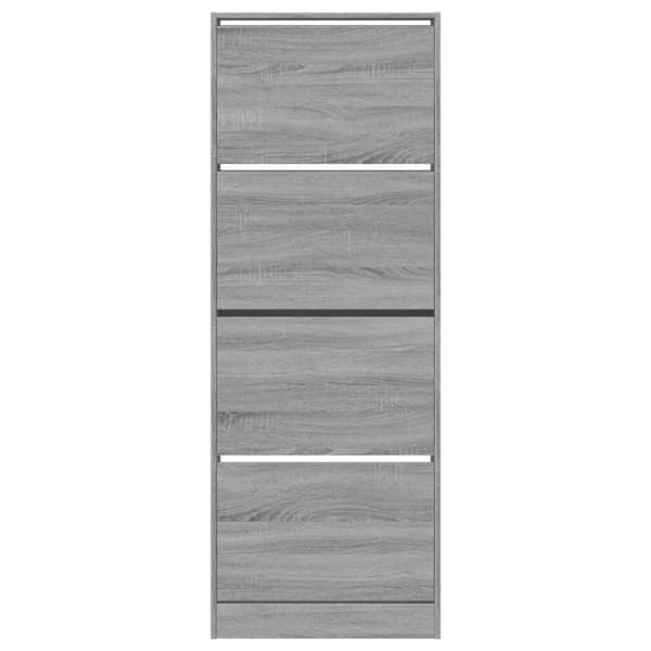 vidaXL skoreol 60x21x163,5 cm konstrueret træ grå sonoma-eg