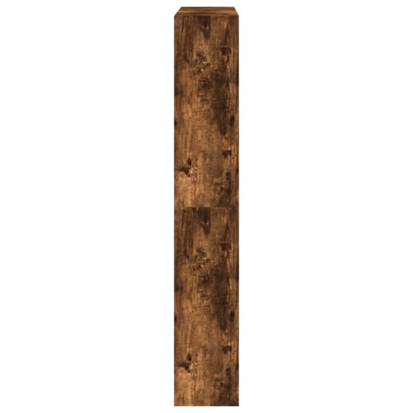 vidaXL Skoskap røkt eik 80x21x125,5 cm konstruert tre