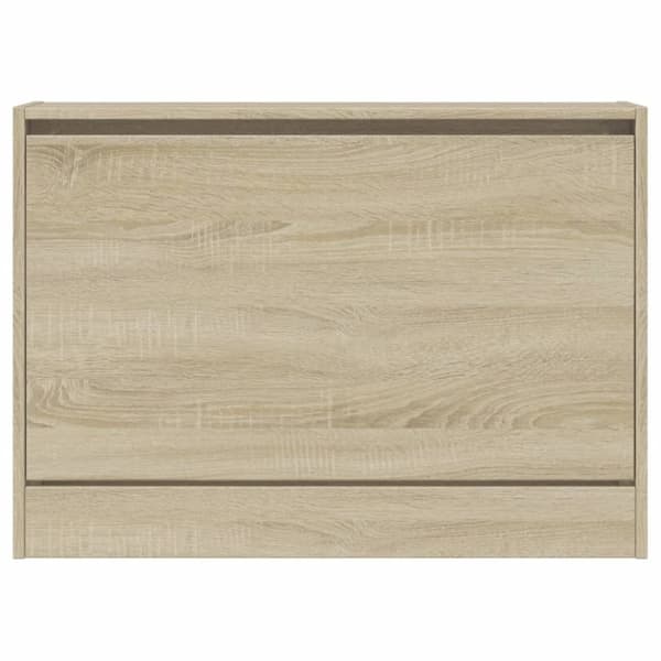 vidaXL Skoskap sonoma eik 80x21x57 cm konstruert tre