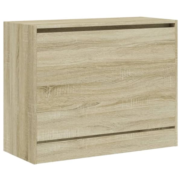 vidaXL Skohylla sonoma-ek 80x34x63 cm konstruerat trä