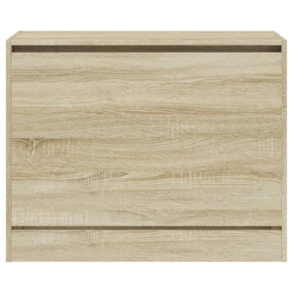 vidaXL Skohylla sonoma-ek 80x34x63 cm konstruerat trä