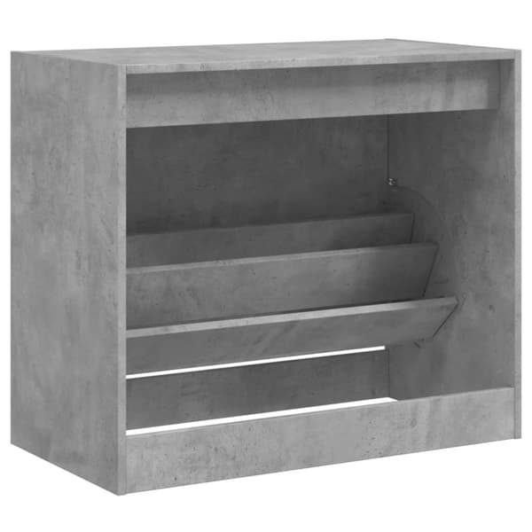 vidaXL skoreol 80x42x69 cm konstrueret træ betongrå