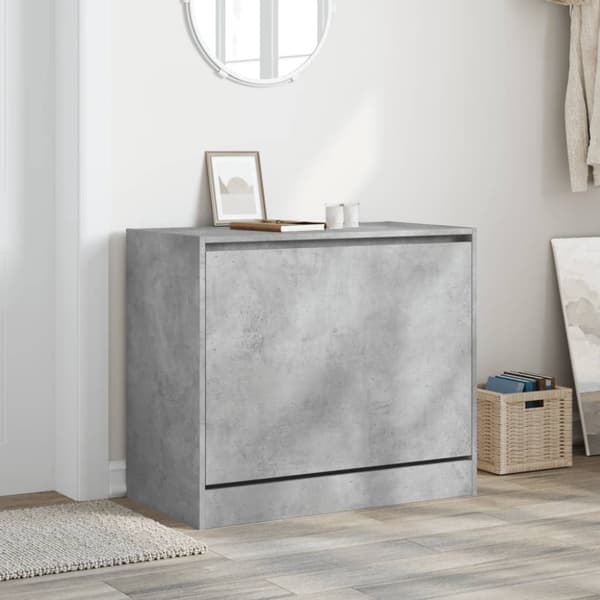 vidaXL skoreol 80x42x69 cm konstrueret træ betongrå