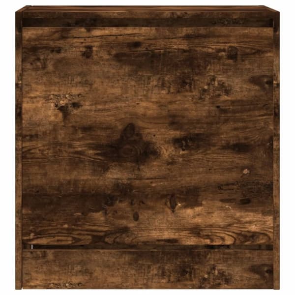 vidaXL Skoskap røkt eik 60x34x63,5 cm konstruert tre
