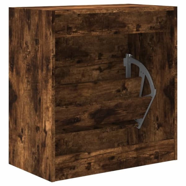 vidaXL Skoskap røkt eik 60x34x63,5 cm konstruert tre