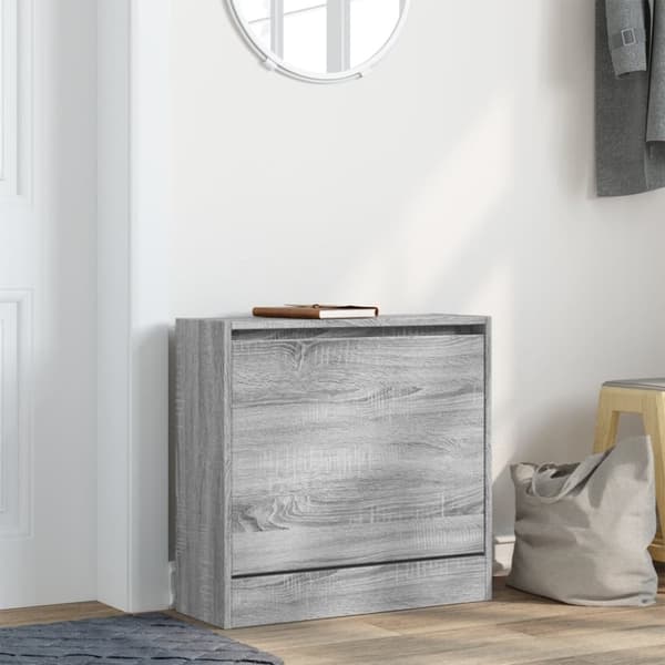vidaXL skoreol 60x21x57 cm konstrueret træ grå sonoma-eg