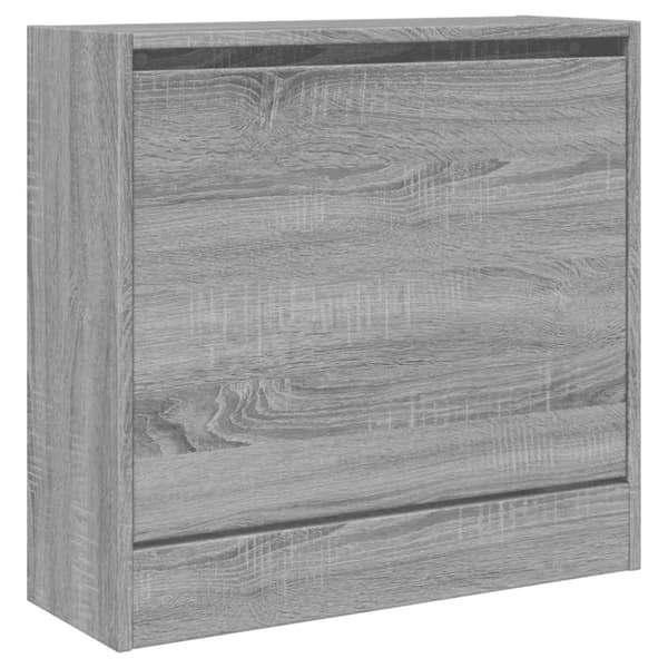 vidaXL Skohylla grå sonoma 60x21x57 cm konstruerat trä