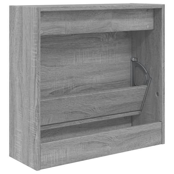 vidaXL Skohylla grå sonoma 60x21x57 cm konstruerat trä