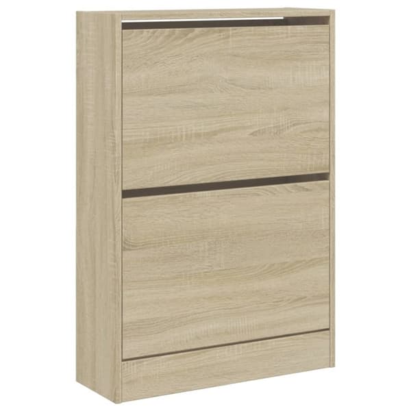 vidaXL skoreol 660x21x87,5 cm konstrueret træ sonoma-eg
