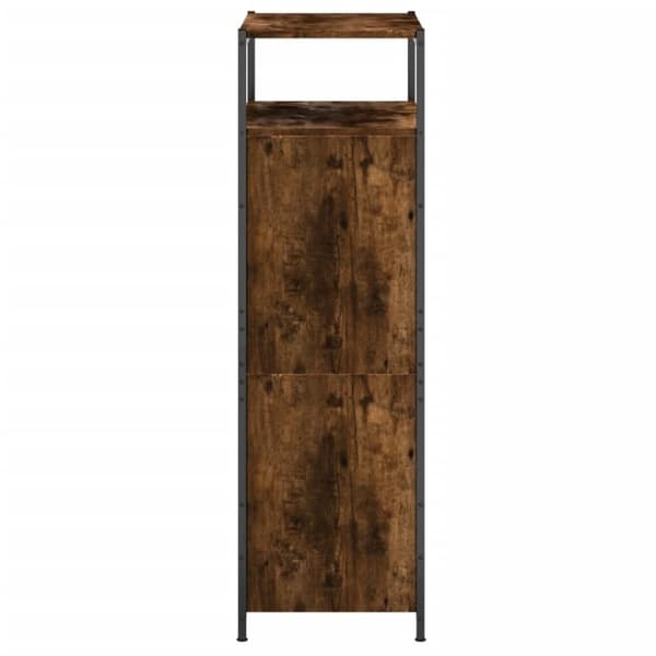 vidaXL skoreol 60x34x112 cm konstrueret træ røget egetræsfarve