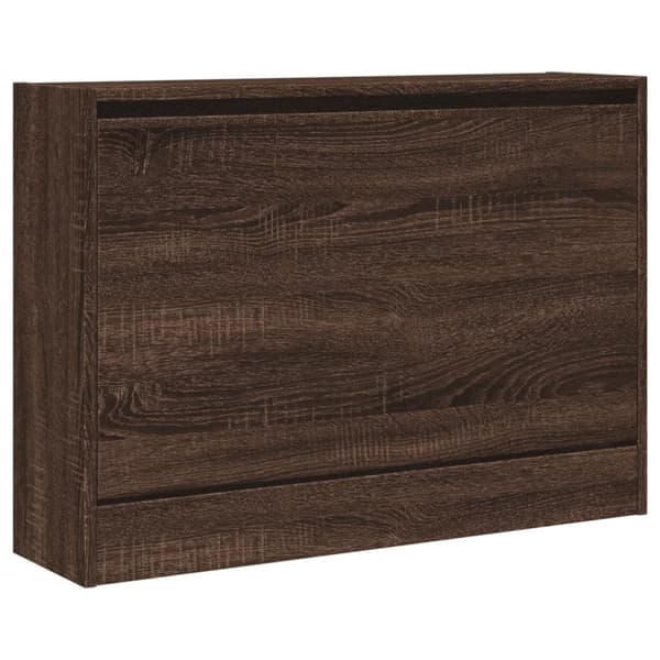 vidaXL skoreol 80x21x57 cm konstrueret træ brun egetræsfarvet