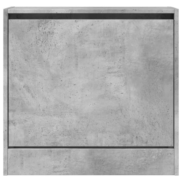 vidaXL Kenkäkaappi betoninharmaa 60x21x57 cm tekninen puu