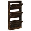 Miniatyrbilde 1 av 10: vidaXL Skoskap røkt eik 60x21x125,5 cm konstruert tre