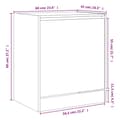 Miniatyrbillede 8 af 10: vidaXL skoreol 60x42x69 cm konstrueret træ hvid