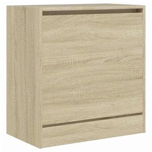 vidaXL Kenkäkaappi Sonoma-tammi 60x34x63,5 cm tekninen puu