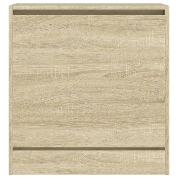 vidaXL Kenkäkaappi Sonoma-tammi 60x34x63,5 cm tekninen puu