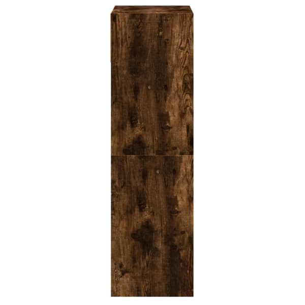 vidaXL skoreol 60x34x116 cm konstrueret træ røget egetræsfarve