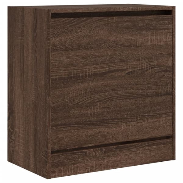 vidaXL skoreol 60x34x63,5 cm konstrueret træ brun egetræsfarvet