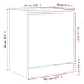 Miniatyrbilde 8 av 10: vidaXL Skoskap røkt eik 60x42x69 cm konstruert tre