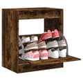 Miniatyrbilde 10 av 10: vidaXL Skoskap røkt eik 60x42x69 cm konstruert tre