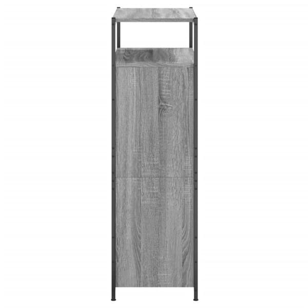 vidaXL Kenkäkaappi harmaa Sonoma 75x34x112 cm tekninen puu