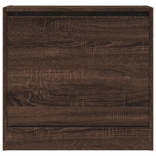 vidaXL Kenkäkaappi ruskea tammi 60x21x57 cm tekninen puu