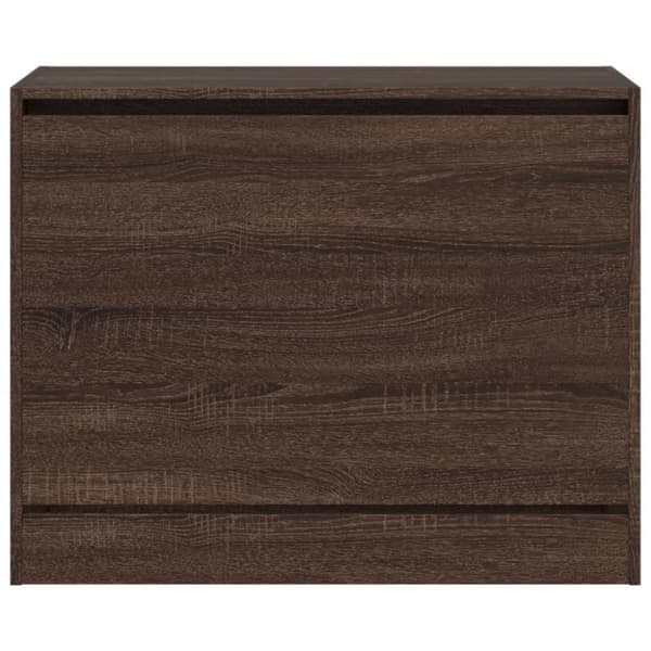 vidaXL Kenkäkaappi ruskea tammi 80x34x63 cm tekninen puu