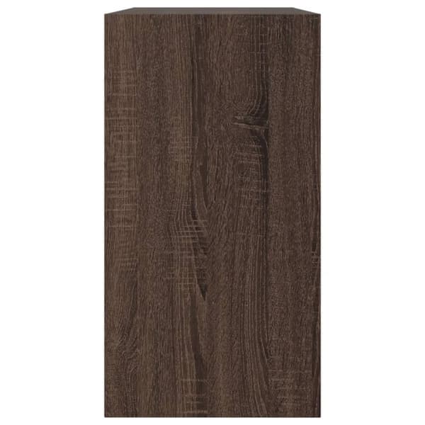 vidaXL Kenkäkaappi ruskea tammi 80x34x63 cm tekninen puu