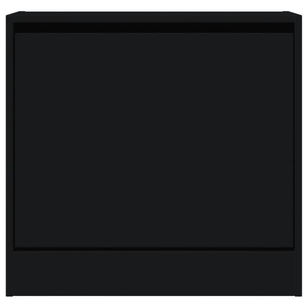 vidaXL Skoskap svart 60x21x57 cm konstruert tre