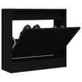 Miniatyrbilde 10 av 10: vidaXL Skoskap svart 60x21x57 cm konstruert tre