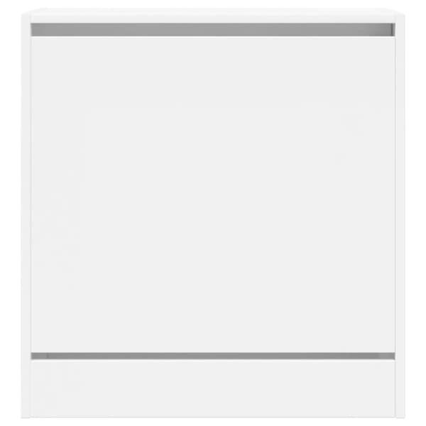 vidaXL Skohylla vit 60x34x63,5 cm konstruerat trä
