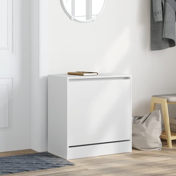 vidaXL skoreol 60x34x63,5 cm konstrueret træ hvid
