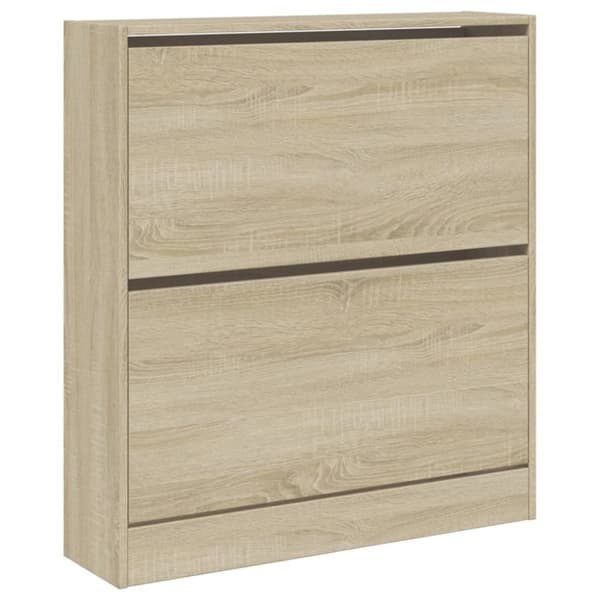 vidaXL Skoskap sonoma eik 80x21x87,5 cm konstruert tre