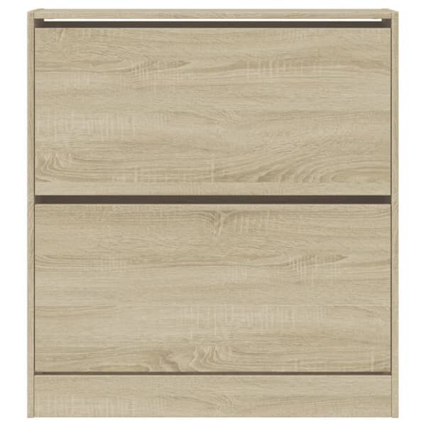vidaXL Skoskap sonoma eik 80x21x87,5 cm konstruert tre