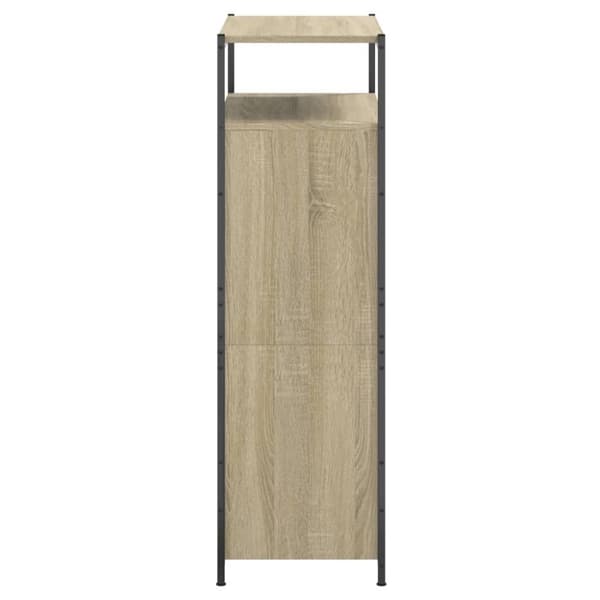 vidaXL Kenkäkaappi Sonoma-tammi 75x34x112 cm tekninen puu