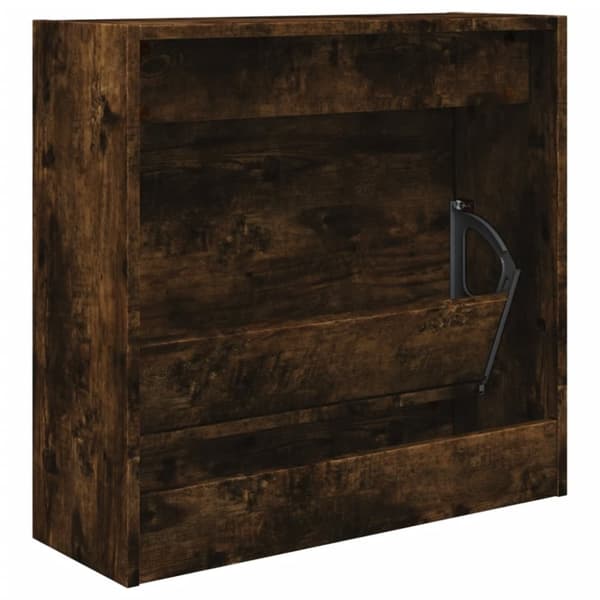 vidaXL Skoskap røkt eik 60x21x57 cm konstruert tre