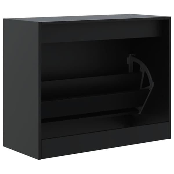 vidaXL skoreol 80x34x63 cm konstrueret træ sort