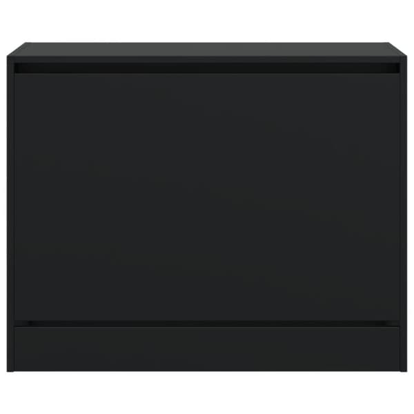 vidaXL Skoskap svart 80x34x63 cm konstruert tre