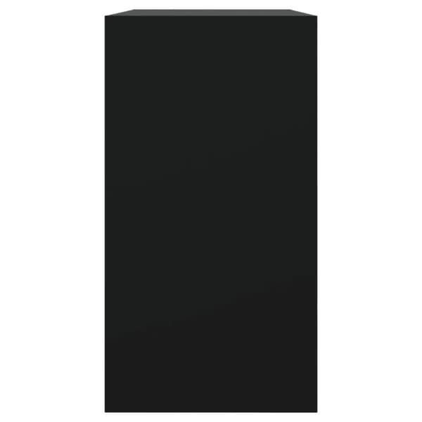 vidaXL Skoskap svart 80x34x63 cm konstruert tre