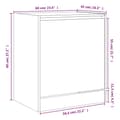 Miniatyrbilde 8 av 10: vidaXL Skohylle svart 60x42x69 cm konstruert tre